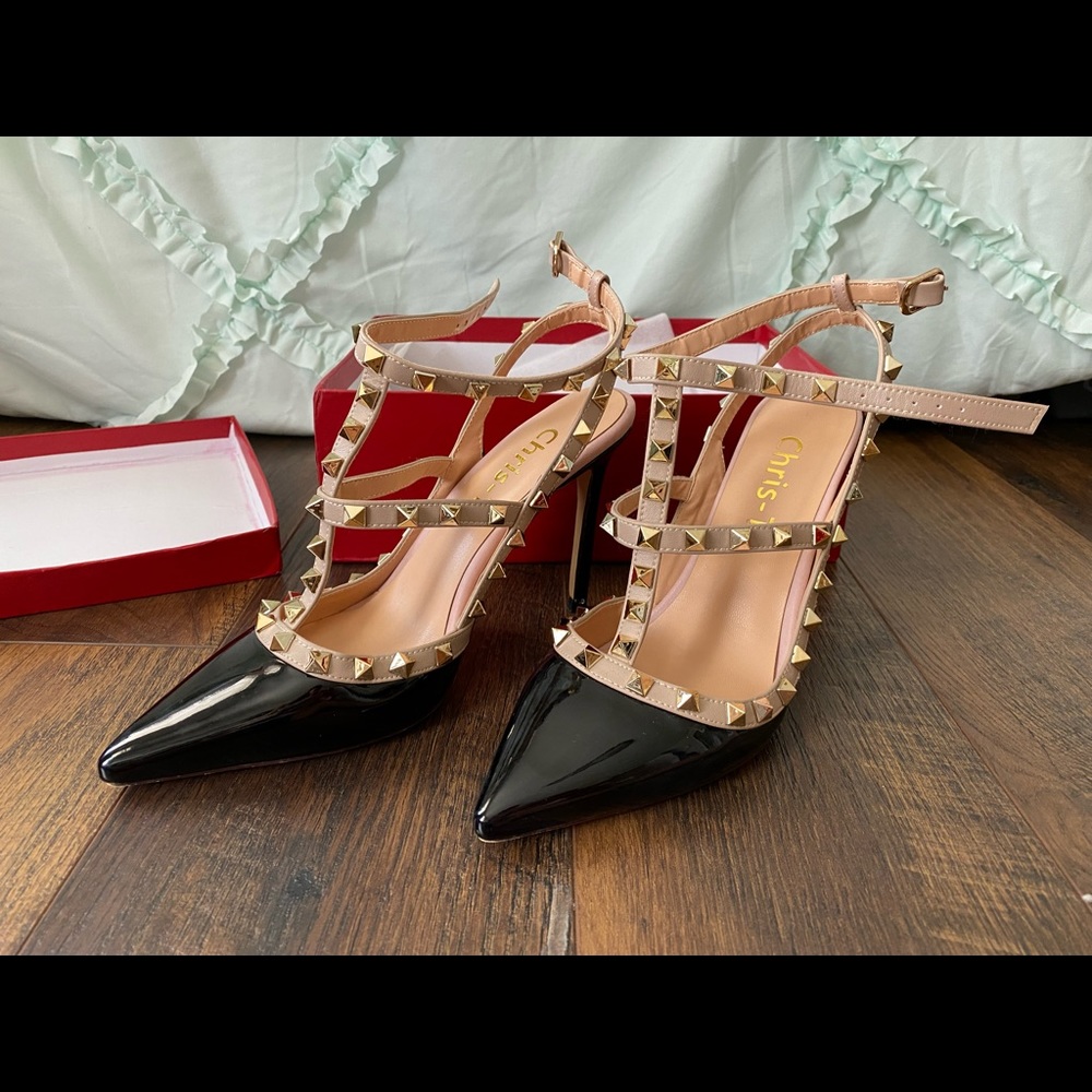 Studded heels